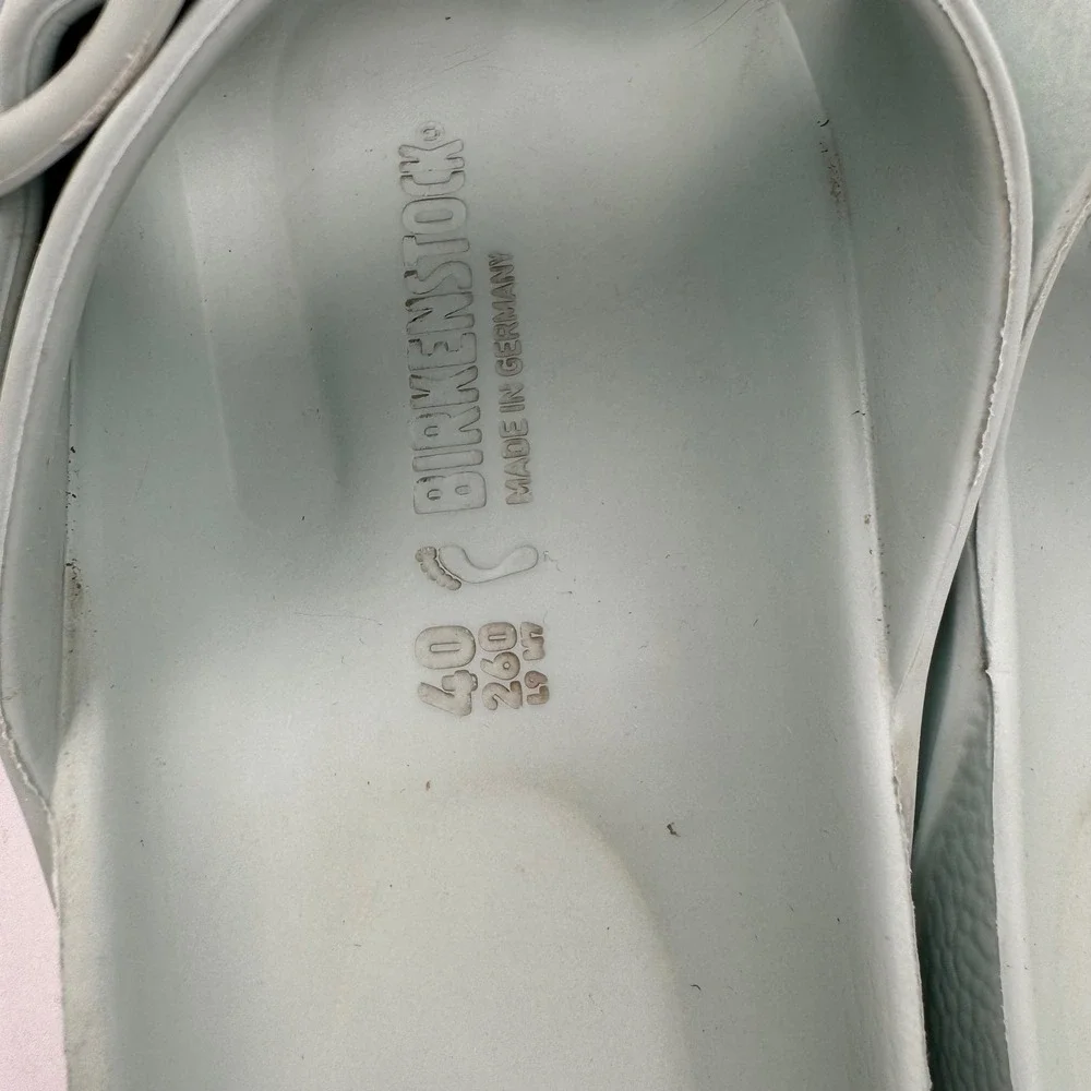Birkenstock Arizona EVA Sandals Womens 9 Mint Green Waterproof Slides
